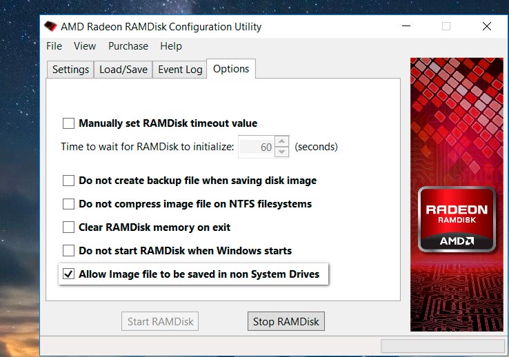 Radeon™ RAMDisk